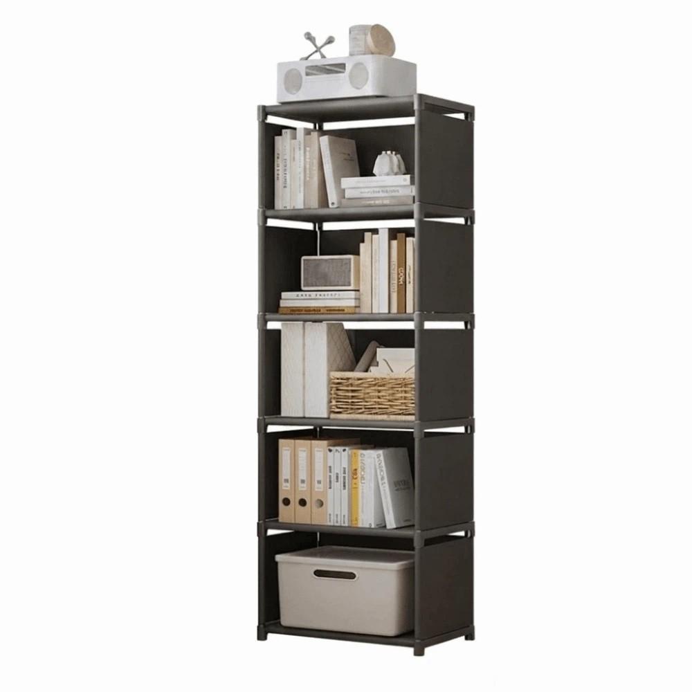 Durable Multilayer Bookshelves Cases 5/6 Tiers Cube Storage Organizer Metal Shoe Rack  Storage