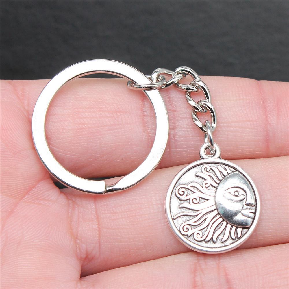 Sun Solar System Planet Keychain for Boys Fashion Vintage Gift for Kids Dainty Vacation Accessory