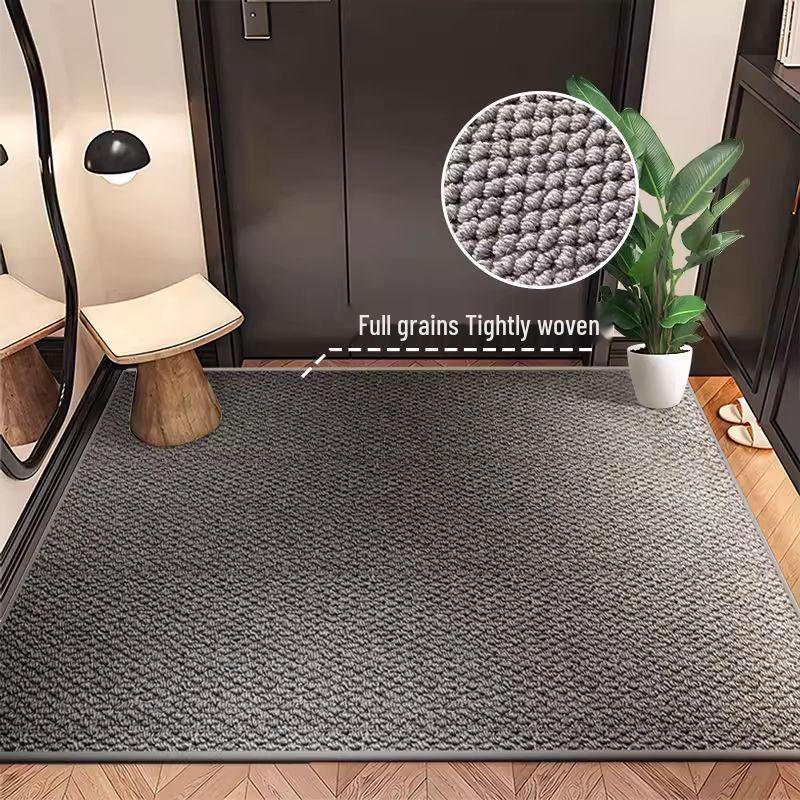 

Имитация сизаля Противоскользящий входной коврик - Износостойкий, Легко чистится, Грязеотталкивающий коврик с дизайном в виде ананасового кольца 60*90 cm