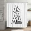 Mountain Cabin Shower Curtain Rustic Forest Landscape Nature Scenery Bathroom Decor Woodland Theme Shower Curtain Set Waterproof