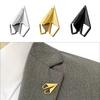 Simple Designs Paper Airplane Brooch Elegant Metal Pin for Fashion Enthusiasts and Professionals Formal Occasion