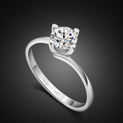Imitationsdiamantring Damen Temperament Dick Rhodiniert Goldplattiert 5A Zirkonring Schlichter Ring Geschenk
