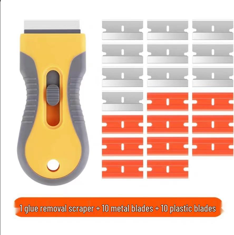 Multifunctional Double-Headed Cleaning Spatula & Scraper for Car Film and De-gluing Tasks