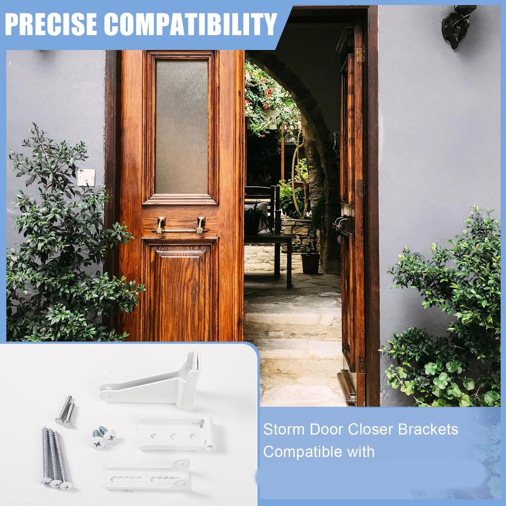 Adjustable Door Closers Brackets Set for Secure Support and Extended Lifespans In Various Environment Household Use