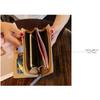 Women's Wallet Long Clutch Bag Hollow Leaf Zipper Buckle Wallet Women's Bag