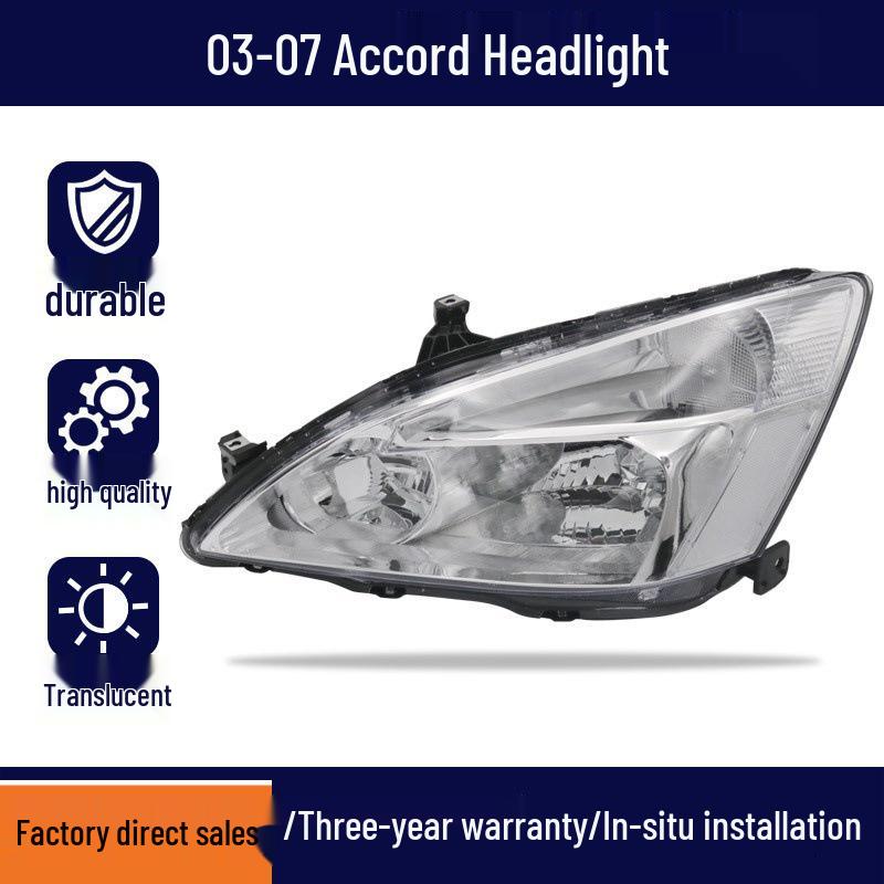Headlight Lens Outer Shell Assembly for 1998-2017 Honda Accord: Fits 7th, 8th, & 9th Gen, High & Low Beam