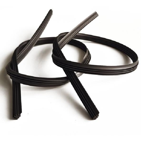 2PCS 26" Car Bus Rubber Universal Frameless Windshield Wiper Blade Refill Strips