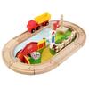 Wooden Track Farm Scene Building Blocks Children Toy Set For Gift Giving