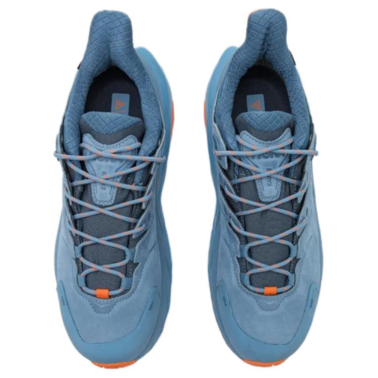 HOKA One One Kaha 2 Trendy Sports Non-Slip Durable Low-Top Hiking Shoes Men Hiking Shoes Blue 1123190-BHD