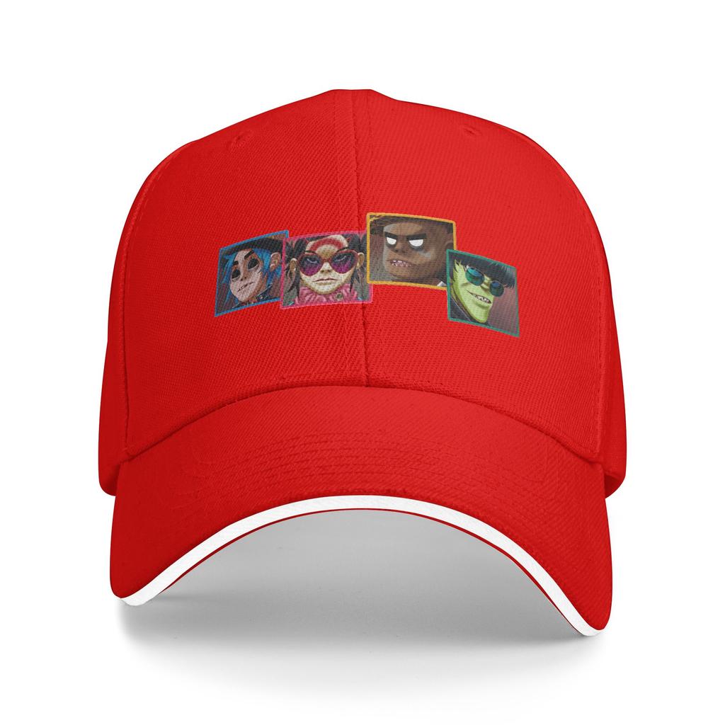 Band GGorillaz Baseball Cap  Tennis Skate Sun Visor Trucker Hat Couple Women Fashion Design Baseball Caps