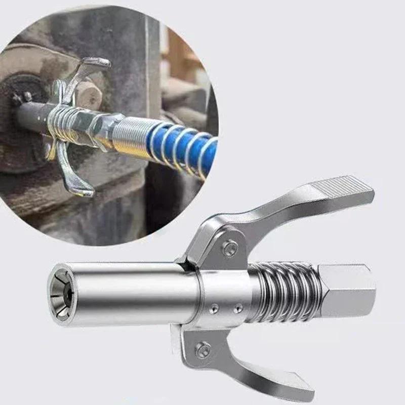 Car Syringe Lubricant Tip Oil Syringe 10000 PSI for Grease Gun Double Handle Stainless Steel Car Syringe Repair Accessories