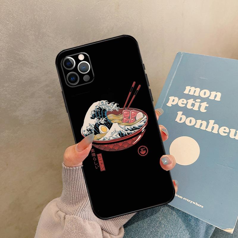 Great Kanagawa Wave Case For iPhone 17 Air 15 14 13 12 11 16 Pro Max 13 mini XR 15 16 Plus 16e Back Cover Shell