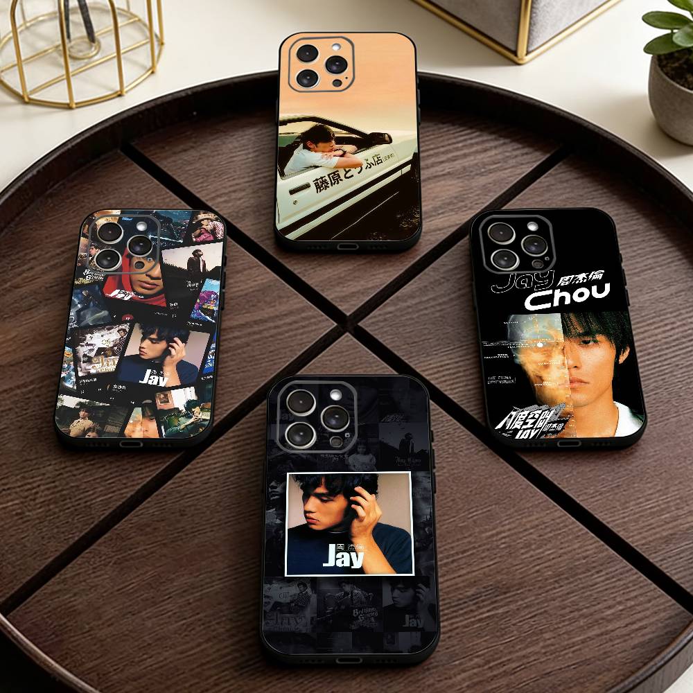 Singer Jay Chou Phone Case For iPhone 17,16,15,14,13,12,11 Plus,Pro Max,XS,Soft Silicone Black Cover