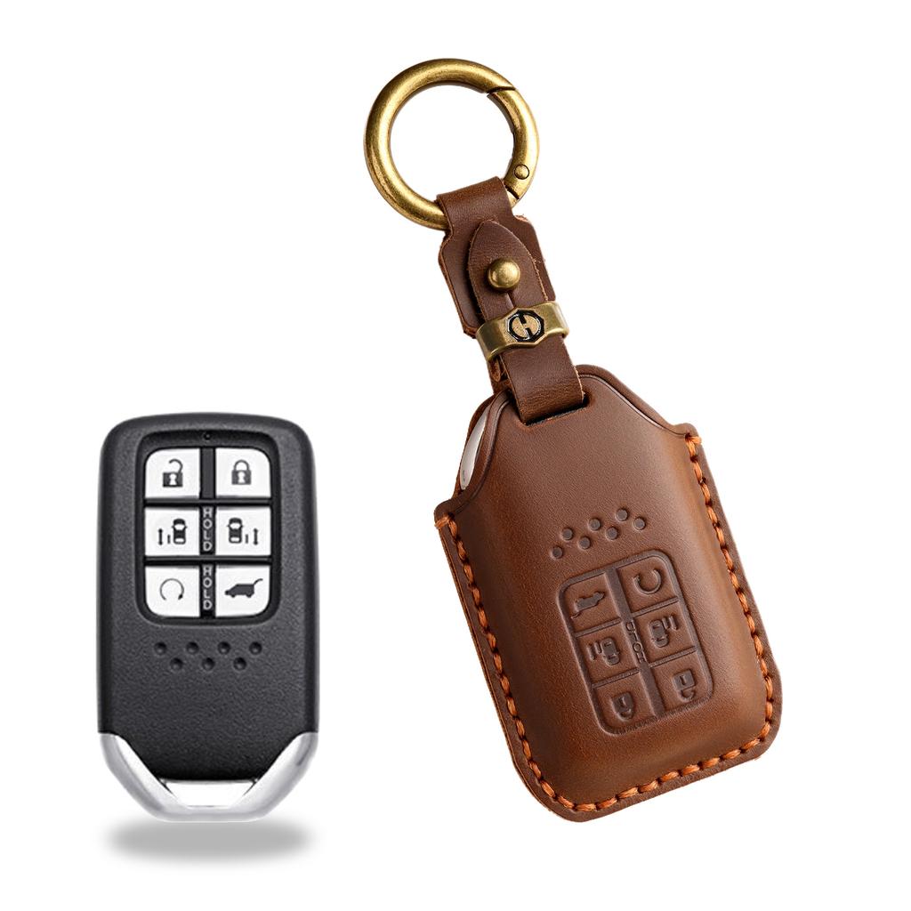 Retro Key Cover Is Suitable for Honda Key Bag CRV Lingpai XRV 10th Generation Civic Accord Crown Fit Leather.