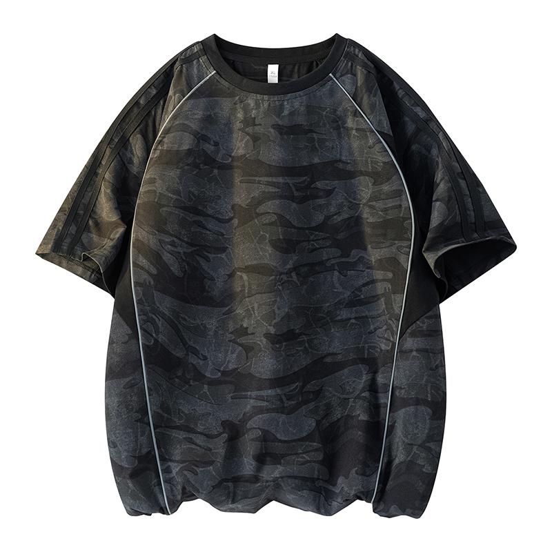 Camouflage Short-sleeved T-shirt Men's Summer Loose Casual Half-sleeved Top