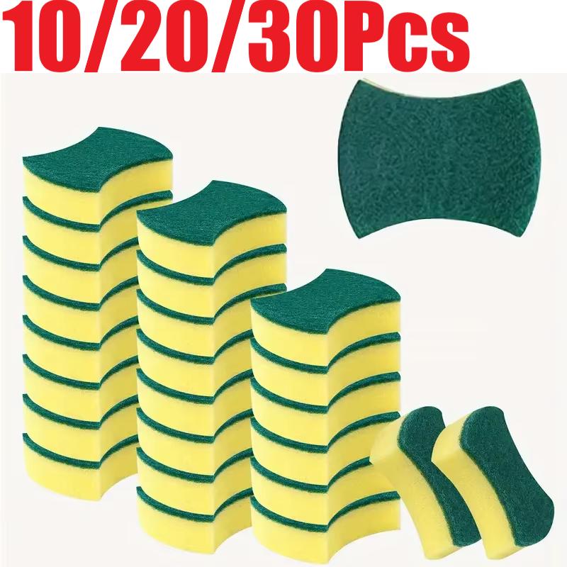 5/10/20/30 Stück Küchenreinigungsschwamm Pad Geschirr Kratzfestes Scheuerschwamm für Küche Badezimmer und Hausreinigung