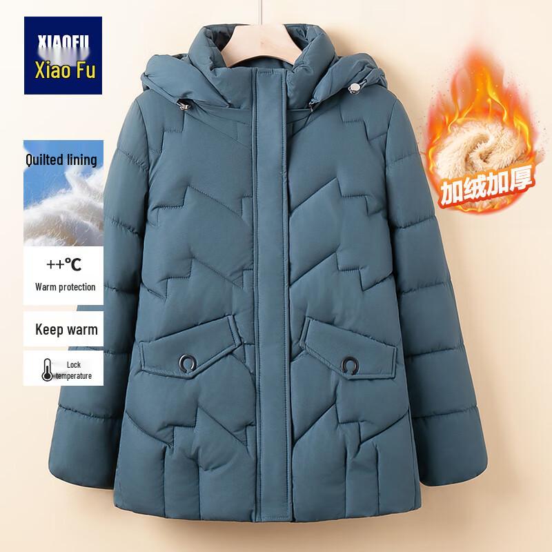 Damen Winter Kapuzen Steppjacke