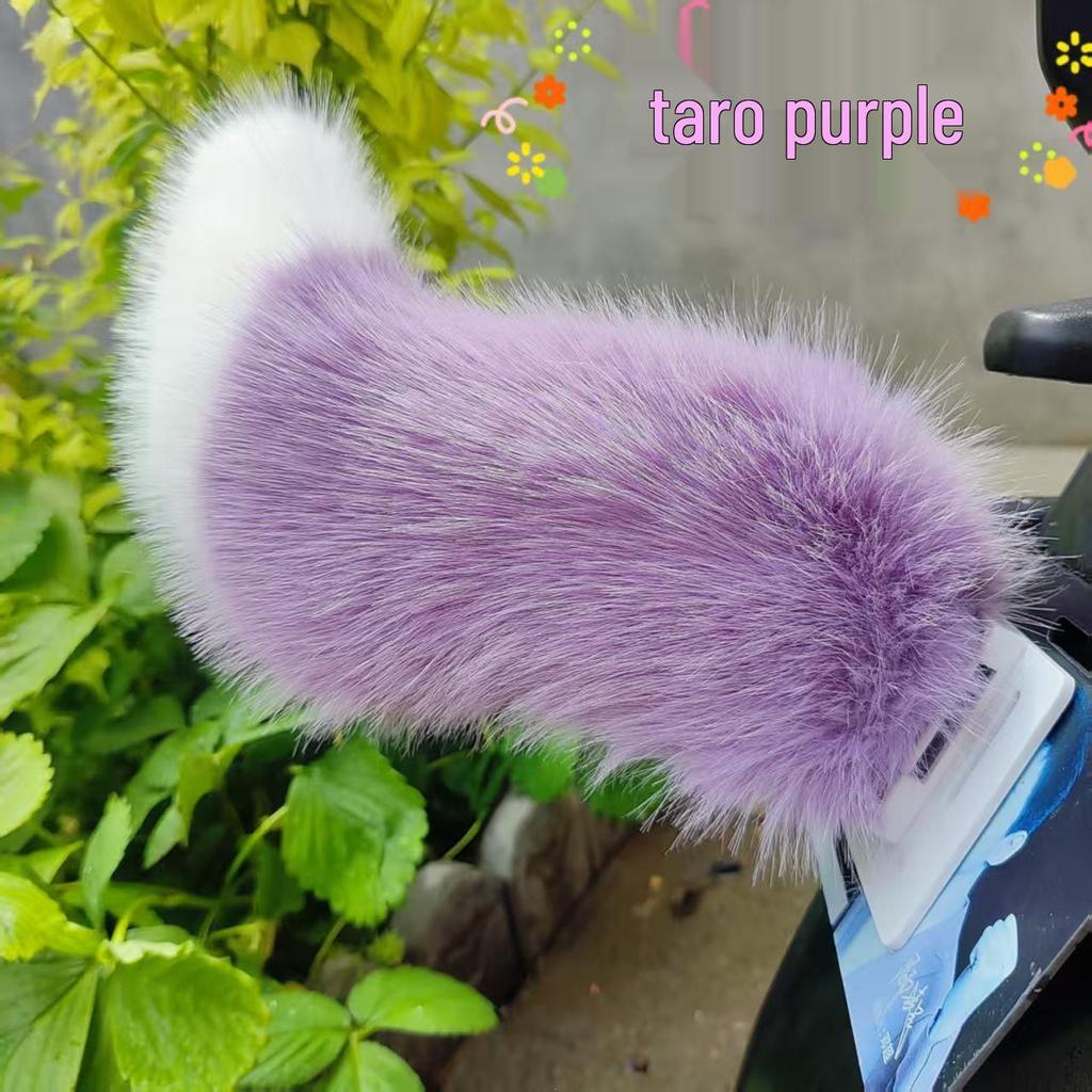 Interactive Plush Tail for Cars and Motorcycles - Sound-Activated, Beeping, and Shaking Decorative Accessory.