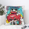 Chibi Mesmerizer Kasane Teto Square Pillowcases Sofa Kawaii Cushion Case Virtual Singer Home Decoration Pillowcase 40*40