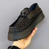 Black Brown Casual Business Loafers Man Platform Shoes Sandals Women Shoe Man Slip on Mules Half Shoes Man