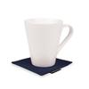 STYLE Decor Reversible Coasters, Stylish Fabric, Washable, Set of 4, Solid Oxford and Royal Navy, W3004520