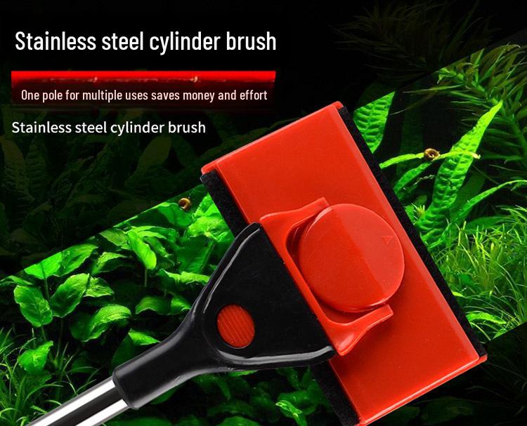 Multi-Function Long Handle Fish Tank Cleaning Brush