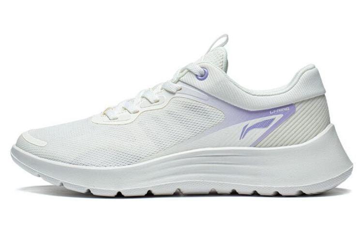 Li Ning Амортизация Feather Скользкая подошва Износостойкие Дышащие Низкие Повседневные Беговые Кроссовки Женские ARST020-1 35