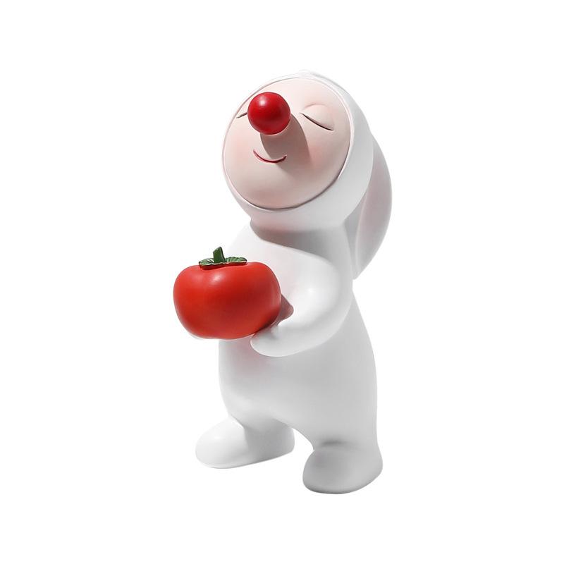 

Красный нос Богатый кролик украшение стола смоляная кукла новоселье подарок гостиная веранда телевизор винный шкаф украшение