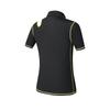 FILA Athletics Tennis Series Knitted Logo Comfortable Casual Slim Fit Tennis Polo Shirt Women tops Deep-Black A11W523117F-BK