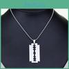 Punk Simple Style Blade Alloy Necklace With Pendant For Party And Employee Gifts