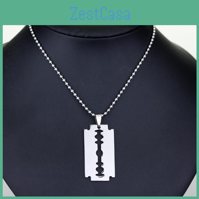 Punk Simple Style Blade Alloy Necklace With Pendant For Party And Employee Gifts