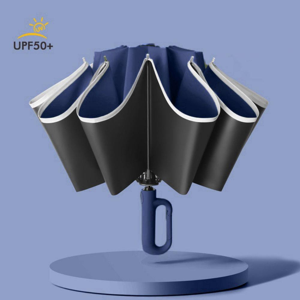 with Ring Buckle Reverse Folding Umbrella UV Protection Women's Parasol  Men's Business