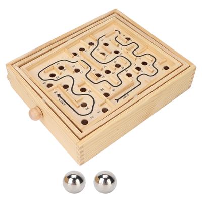 Wooden Puzzle Maze Game Toys Early Educational Learning Toys Party Favor Gift for Boy Girl