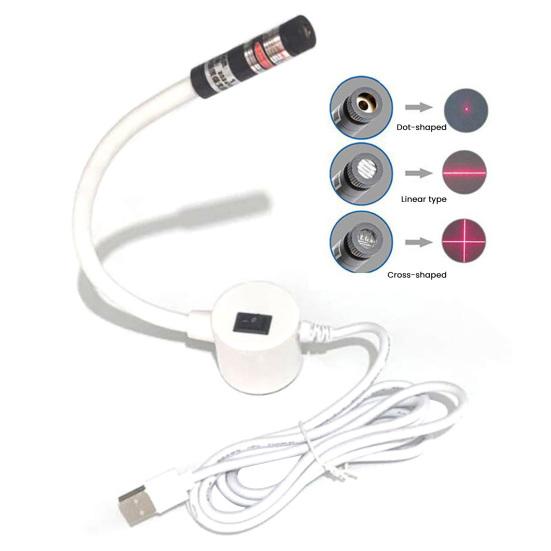 Yousheng Magnetic Positioning Quilting Light Sewing Machine Red Guide Line Tool Rotating LED Stitch Seam Guide for Precise Straight Stitch Seam