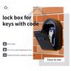 All-Plastic Combination Key Box: Decorative Key Storage Solution