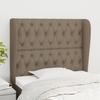 VidaXL Headboard with Ears Taupe 93x23x118-128 Cm Fabric3118278