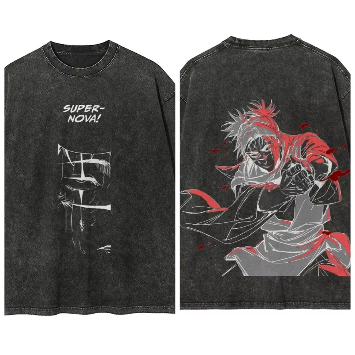 

New Choso Men Jujutsu Kaisen Anime Goku Graphic Quality TShirt Men and Women Cotton Vintage Washed Print Streetwear Top XL