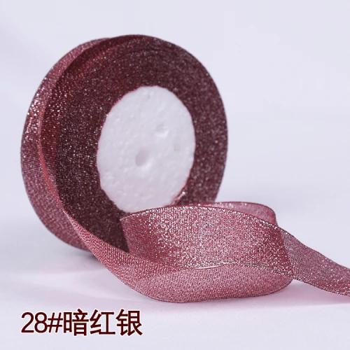 25yards 25MM Glitter Onion Ribbon Chrismas Wedding Decor Cake Candy Box Packaging Gift Wrap Materials Apparel DIY Accessories