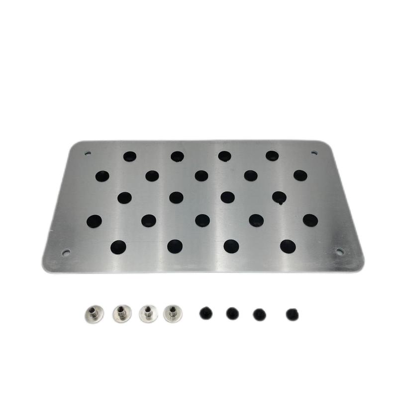 Aluminum alloy Car Non-slip Plate Carpet pedal Floor Mat Environmental Rubber Car Accessories Styling
