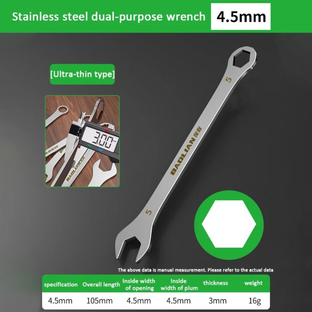 1Pcs Multi-Function Ultra-thin Open End Wrench Open-end Wrench  Bicycle Motorcycle Car Repair Tools
