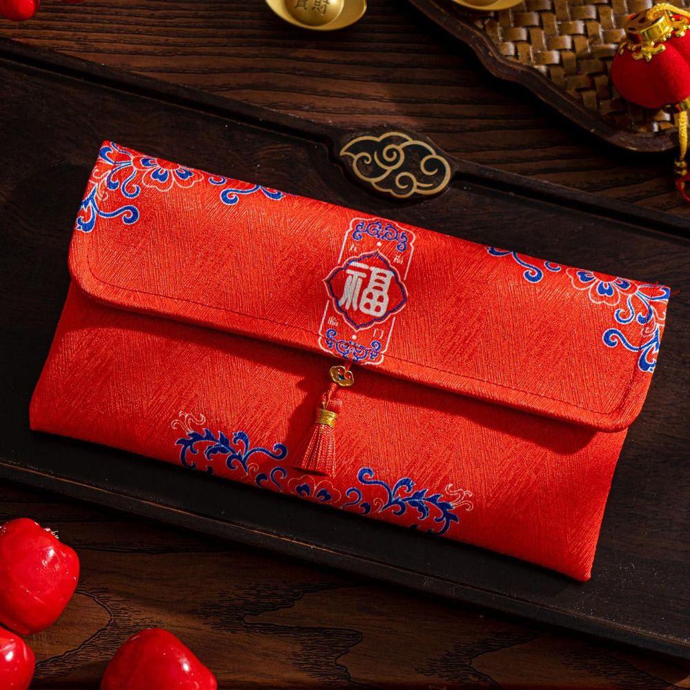 Traditional Children's Money Bag Hongbao Lucky Money Packet God of Wealth Red Pocket  Birthday