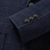 Men's 60% Wool Blend Business Plaid Overcoat