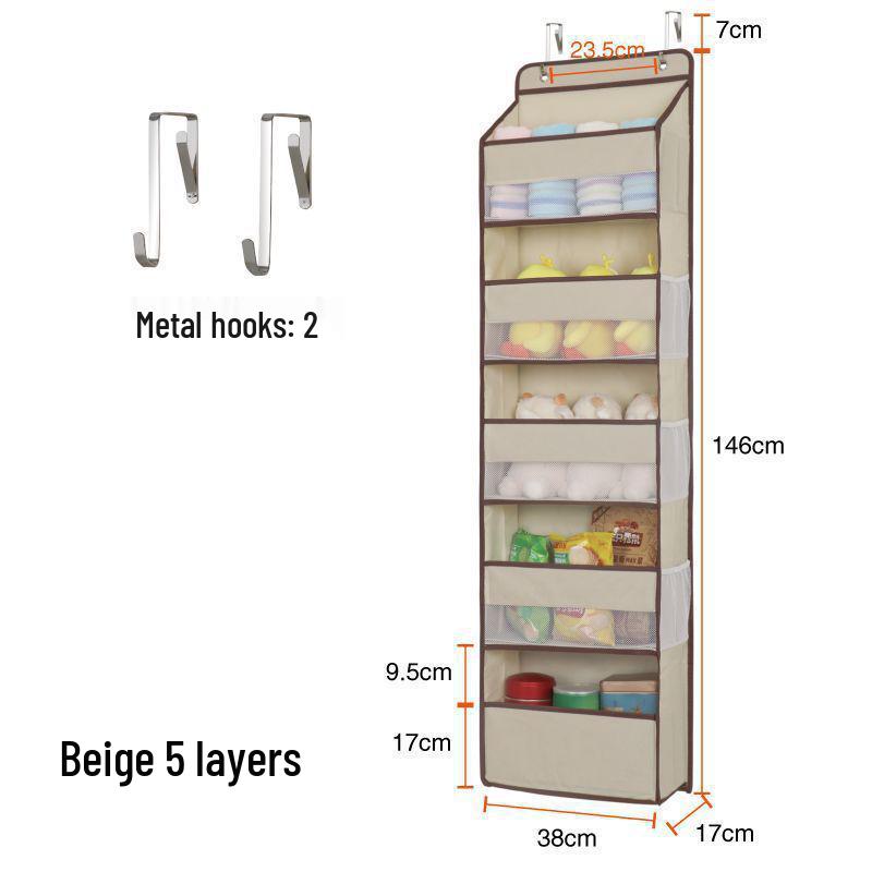Wall-Mounted Hanging Storage Pocket for Clothes, Dorm Room Organizer, and Bathroom Diaper Holder