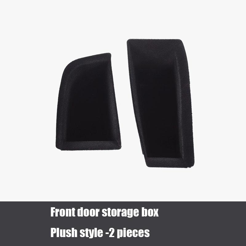 Car front and rear door storage boxes made of ABS material and plush interior products For Mazda CX-30 CX30    2024