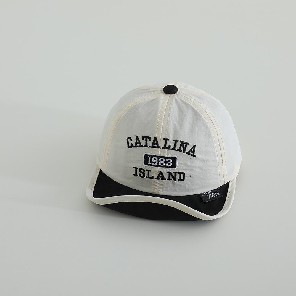 

Spring Summer Baseball Cap 48cm Quick Dry Baby Duck Peaked Cap Letter Embroidery Boys Girls Children Outdoor Sun Protection Hat 48CM