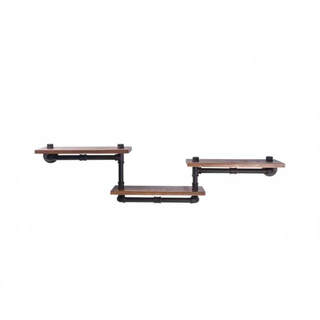 Multi-Functional Industrial Shelf Vintage, Wall-Mounted Shelving Unit, for Cafe
