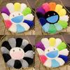 Colorful Takashi Murakami Rainbow Flower Pillow Plush Soft Toy For Kids And Collectors