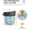With 7 Large Compartments Pill Container Pill Bottle Organizer  for Travel Supplement Organizer