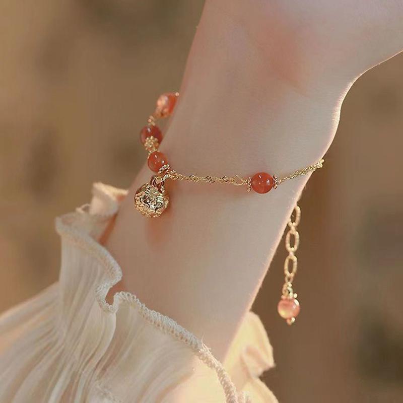 Ins Style Zircon Beaded Bracelets For Women Girls  Sweet Sparkling Exquisite Wrist Chain Bracelet Party Jewelry Gifts