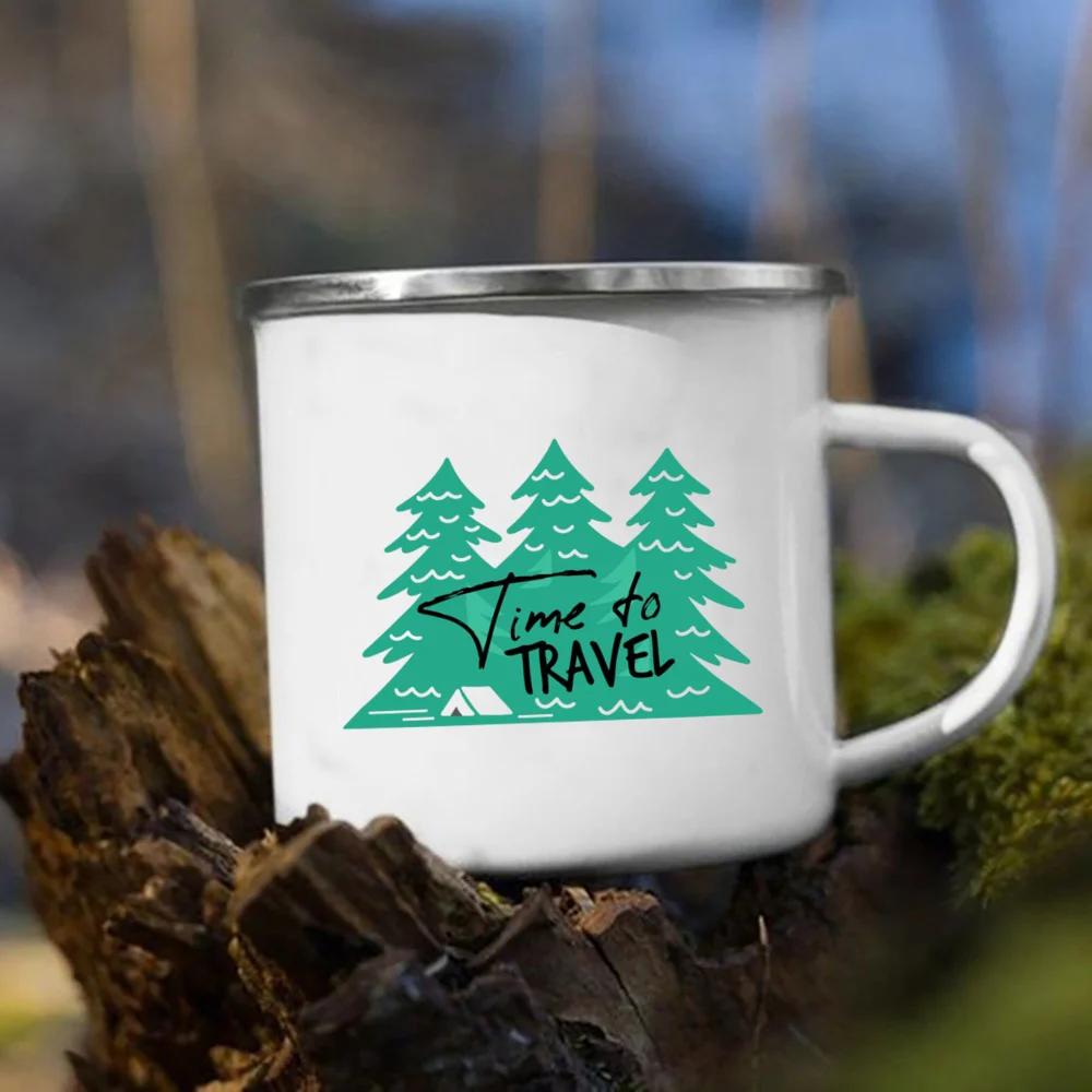 

Кружка кемпера с принтом «Лунный лес горы» Оригинальная кофейная кружка Пивные кружки Рождественские чашки Кофейная кружка для чая Посуда Смешная Милая 360ml